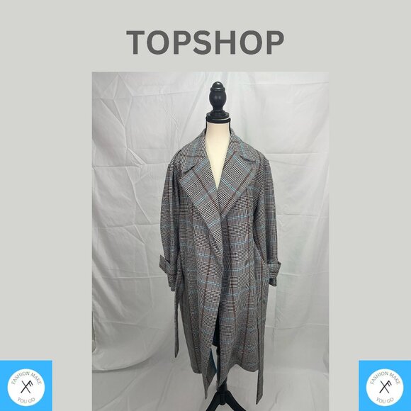TOPSHOP narrow check pattern women stylish luxuries designer elegant - Picture 1 of 9
